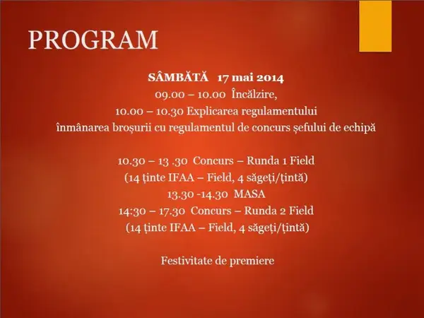Arad Field Open IFAA "Turneul cetatilor"