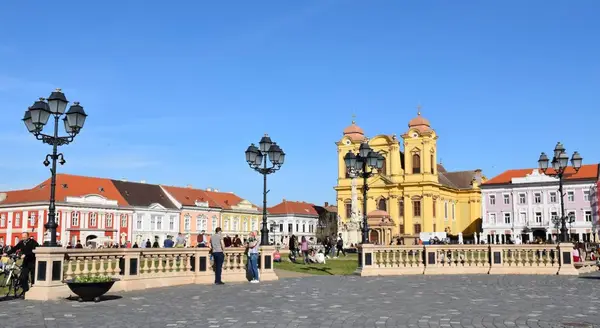 Revelion 2023 in Piata Victoriei din Timisoara