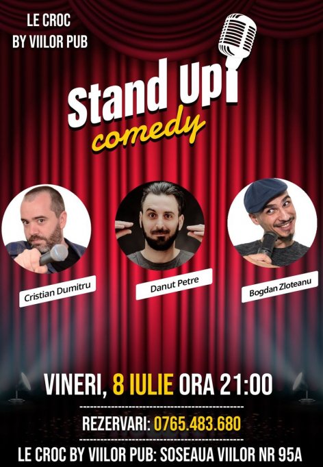 Stand-Up Comedy Bucuresti Vineri 8 Iulie 2022